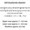 Alphabet Soft Brushstroke Example