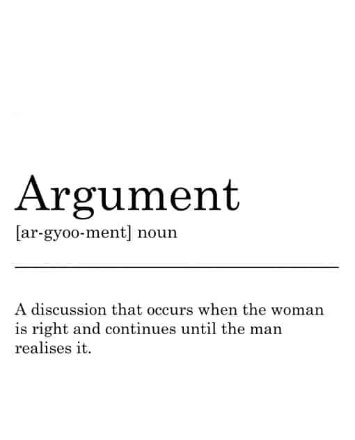 Argument Definition Printable Wall Art for you to print at home and