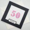 Age 50 birthday card above