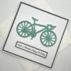 Bicycle birthday card above scaled