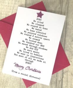 Christmas Card 2020 bright pink scaled