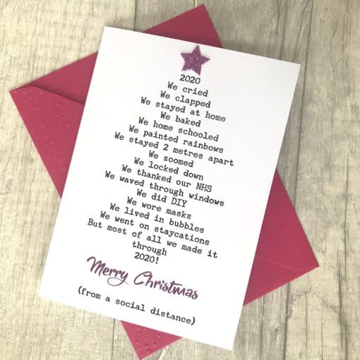 Christmas Card 2020 bright pink scaled