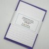 EMB162 Love is Patient embossed cards wrapped