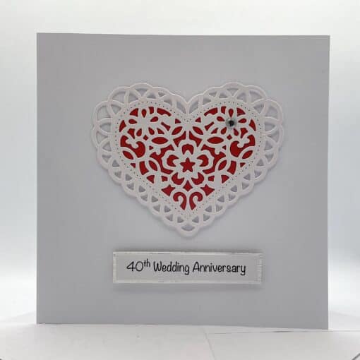 Heart 40th anniverary card front scaled