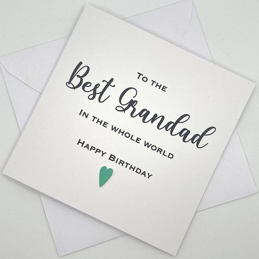 SS019 Best grandad in the whole world birthday card above