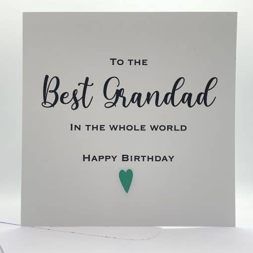 SS019 Best grandad in the whole world birthday card front