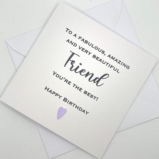 SS059 Fabulous friend youre the best birthday card above