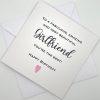 SS082 Beautiful girlfriend youre the best birthday card above