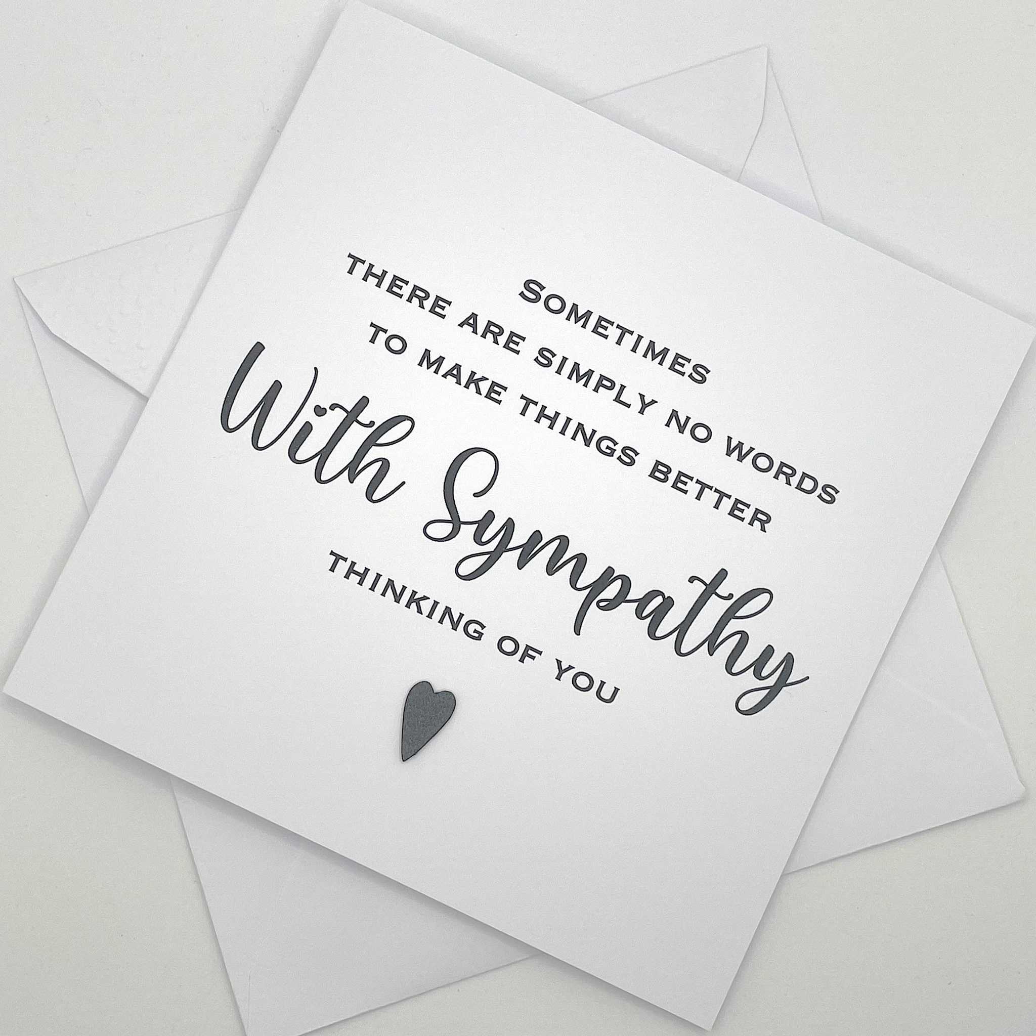 Handmade Sympathy Card, Thinking of You Card, Condolence Card ...