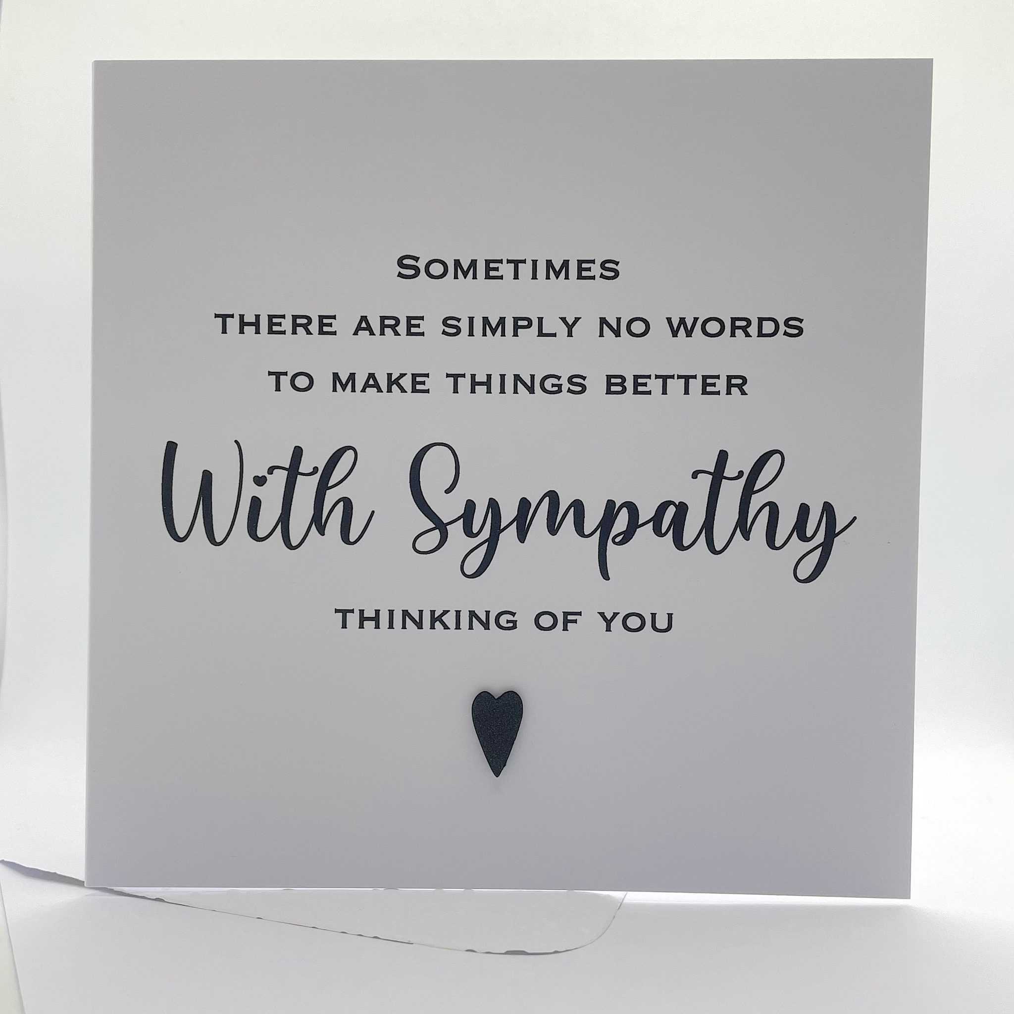 Handmade Sympathy Card, Thinking of You Card, Condolence Card ...
