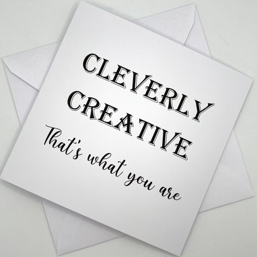 TWYA005 Cleverly Creative greeting card above