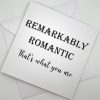 TWYA018 Remarkably Romantic greeting card above