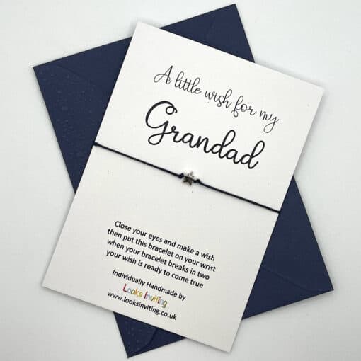 WB074 Grandad wish bracelet above scaled