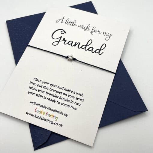 WB074 Grandad wish bracelet angled scaled