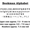 Bookman Alphabet Example