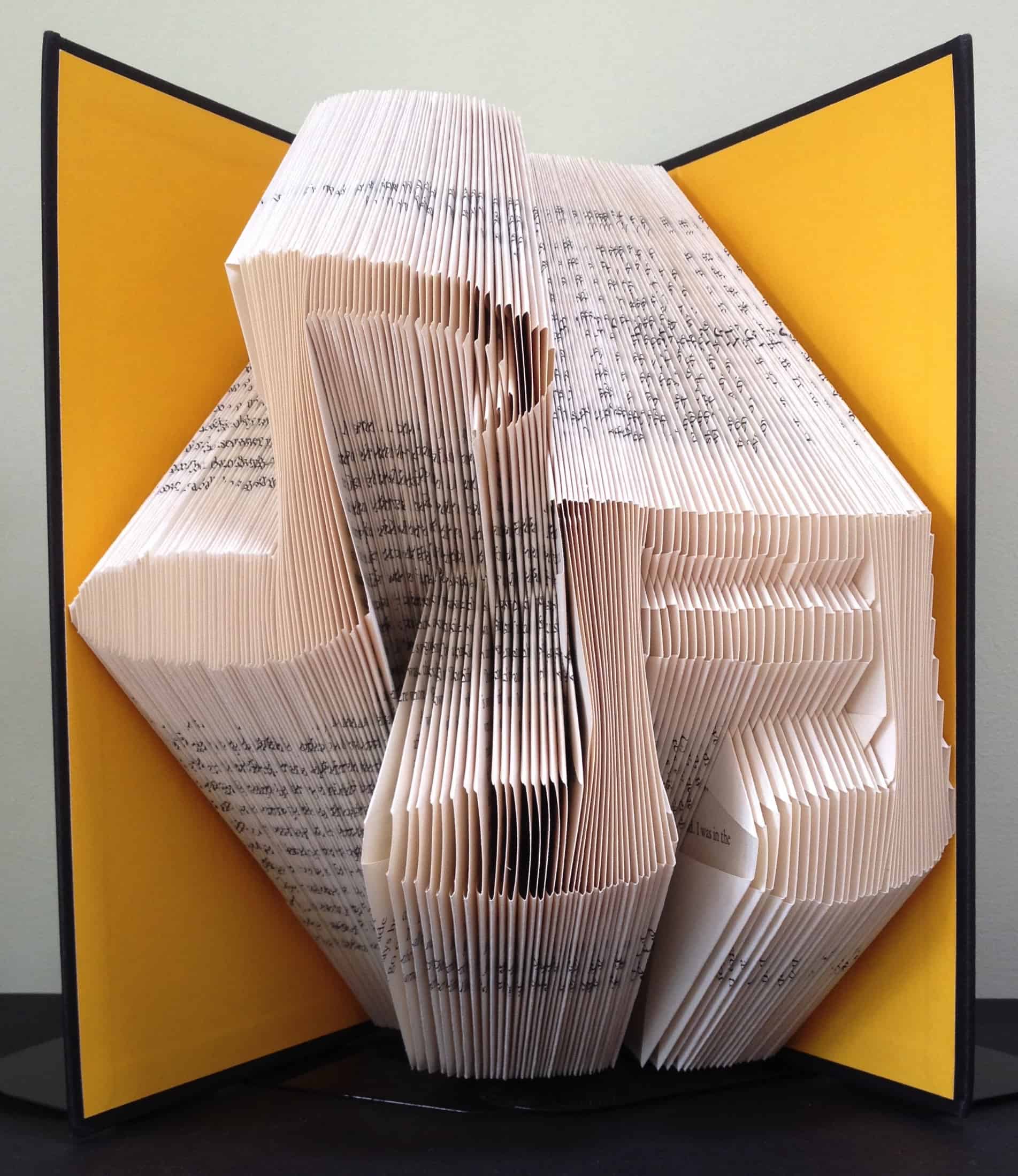 Musical Notes Book Folding Pattern. DIY gift to make your own folded book  art. Instant download