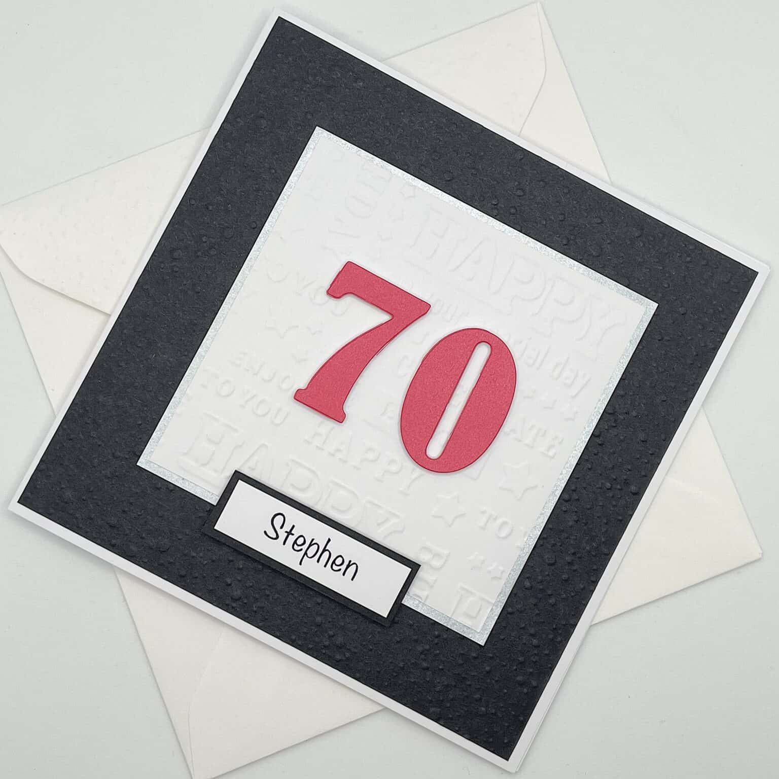 White Cotton Cards "Flowers, Wonderful Wife 70 Happy Birthday To You - View #10