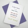 BW003 old friend birthday card with bright words above