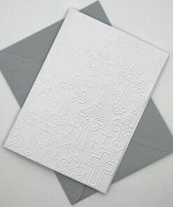 EMB003 Church crosses embossed cards abiove scaled
