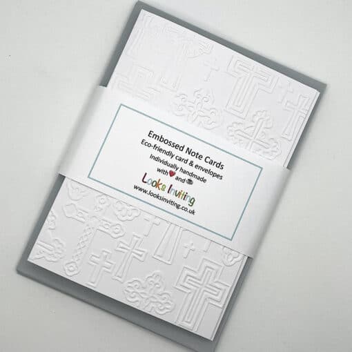 EMB003 Church crosses embossed cards wrapped scaled