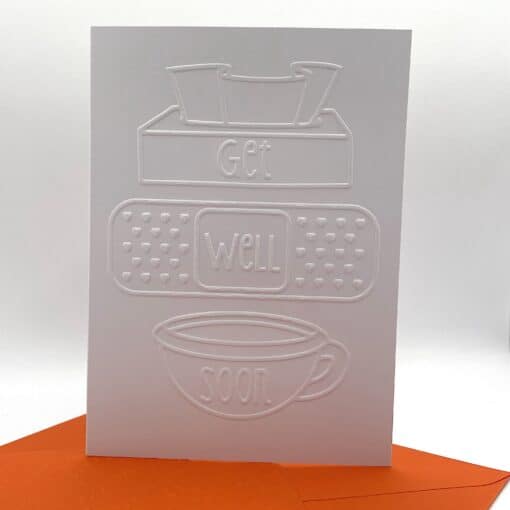 EMB005 get well soon embossed cards front scaled