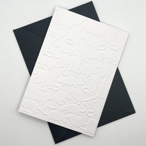 EMB074 Mice embossed cards above