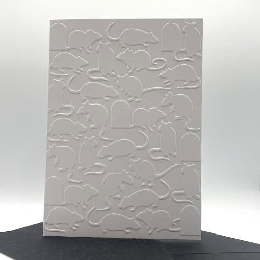 EMB074 Mice embossed cards front