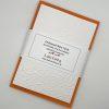 EMB126 Crackled embossed cards wrapped