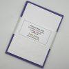 EMB128 Damask embossed cards wrapped