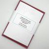 EMB144 Pine cones embossed christmas cards wrapped