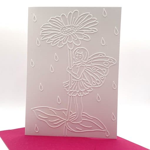 EMB175 Fairy Garden embossed cards front