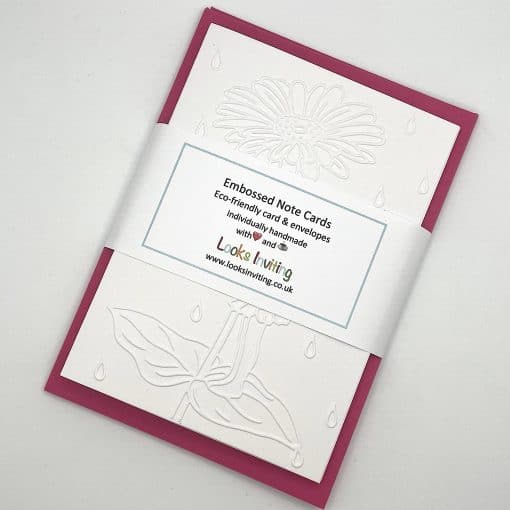 EMB175 Fairy Garden embossed cards wrapped