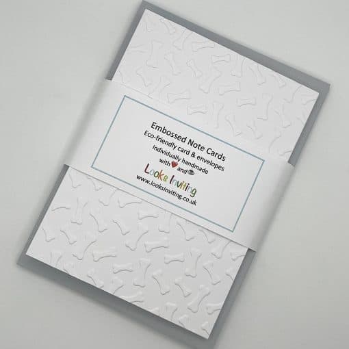 EMB181 Dog bones embossed cards wrapped