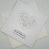 Heart wedding day card above scaled
