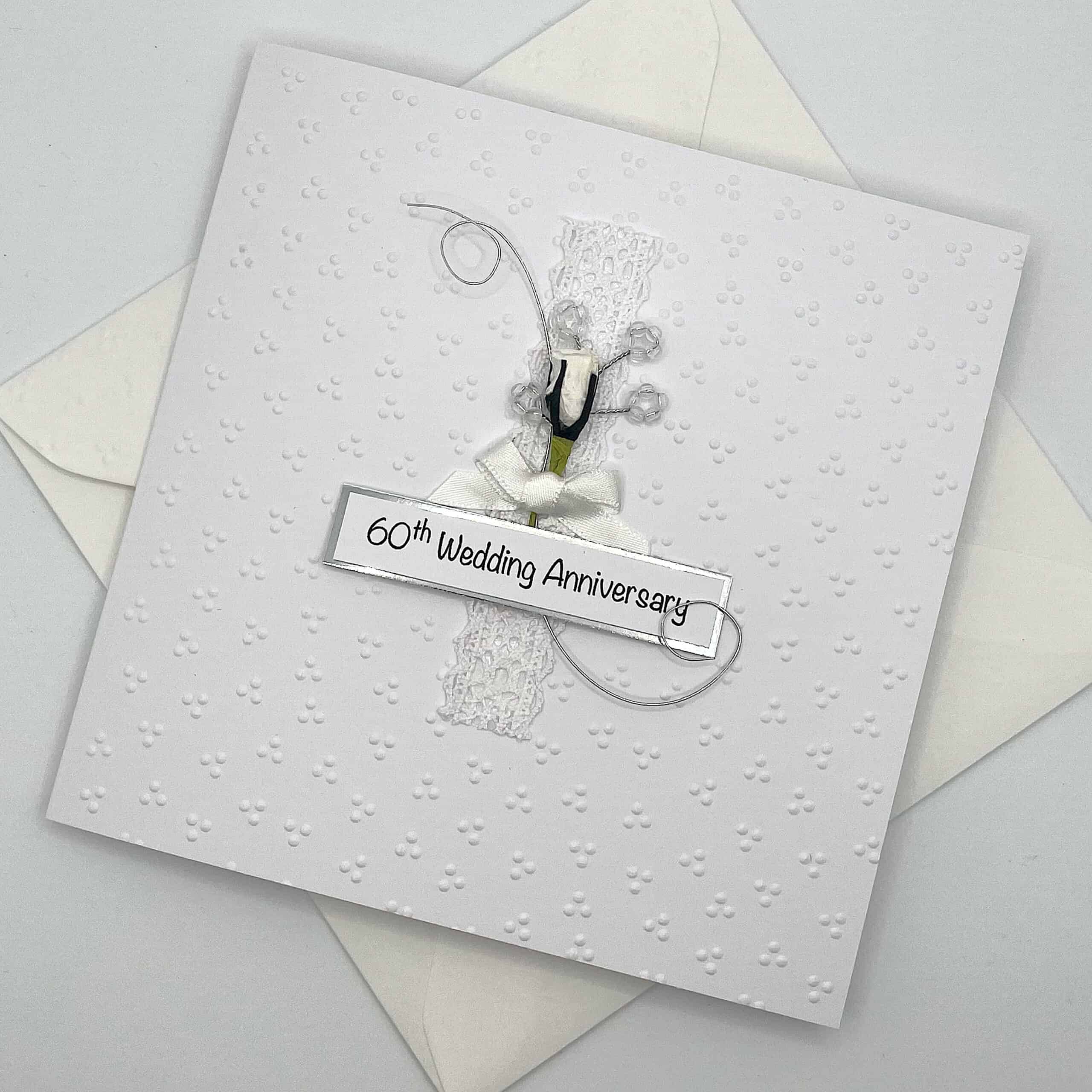 Congratulations Diamond Wedding Anniversary Greeting Card Envelope Included 