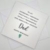 SS008 Absolutely amazing dad birthday card above