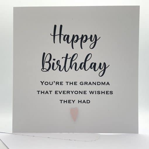 SS012 Everyone wishes grandma birthday card front