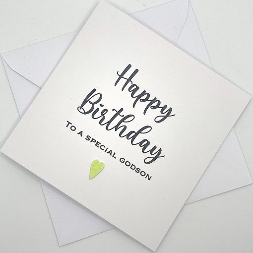 SS041 Special godson birthday card above