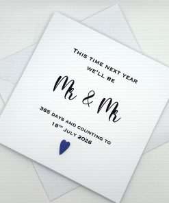 SS065 Countdown Mr and Mr personalised above