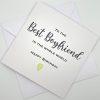 SS085 Best boyfriend in the whole world birthday card above
