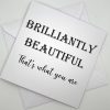 TWYA004 Brilliantly Beautiful greeting card above