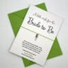 WB107 Bride to Be wish bracelet above scaled